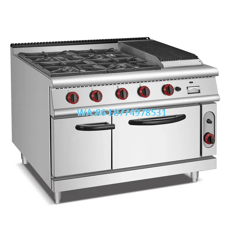 WMWMNU 상업용 4구 가스레인지, 오븐 포함, 주방 - Range Commercial Kitchen 리뷰 및 가격