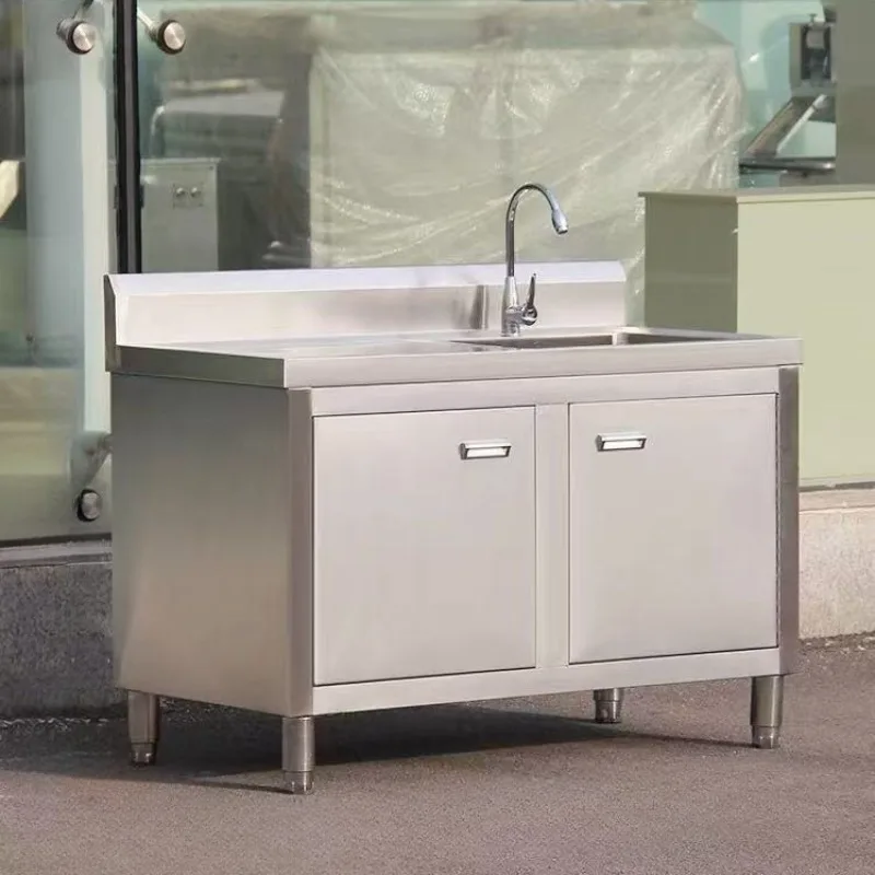 두꺼운 스테인리스 스틸 소재의 주방 싱크대, 상업용 및 - Commercial Kitchen Worktops 리뷰 및 가격