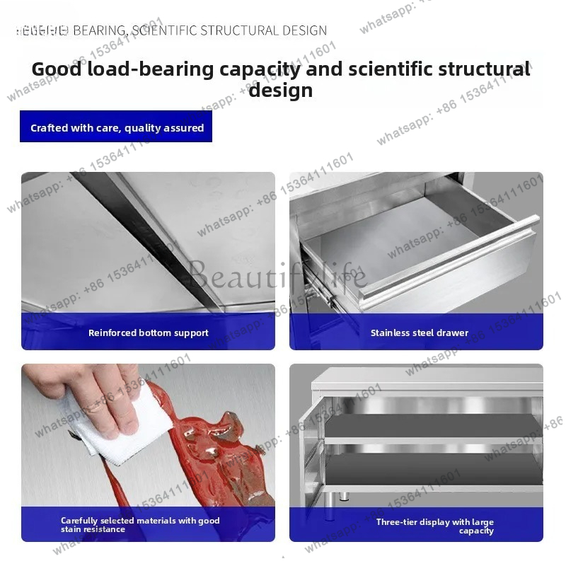 스테인리스 스틸 상업용 캐비닛 주방 조리대 (슬라이딩  - Commercial Kitchen Worktops 리뷰 및 가격